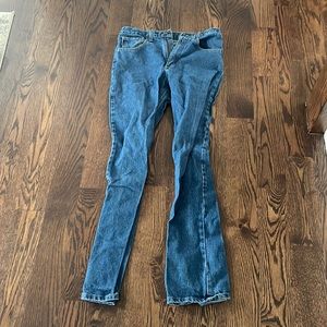 Navy blue Carhartt work jeans